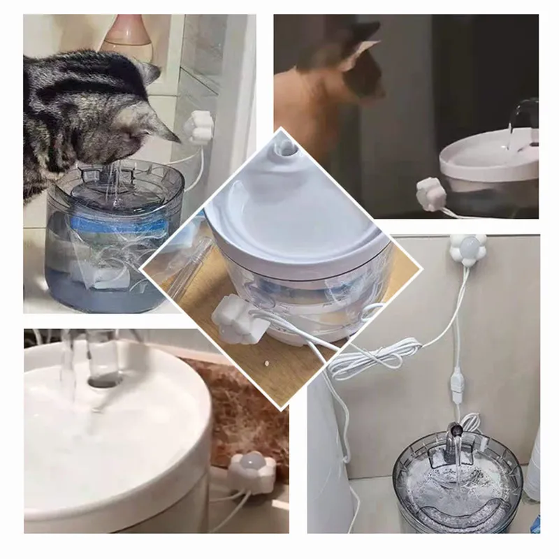 Automatic Dog Cat Water Fountain Switch Infrared Motion Sensor Drinker Dispenser Feeder Intelligent 220323