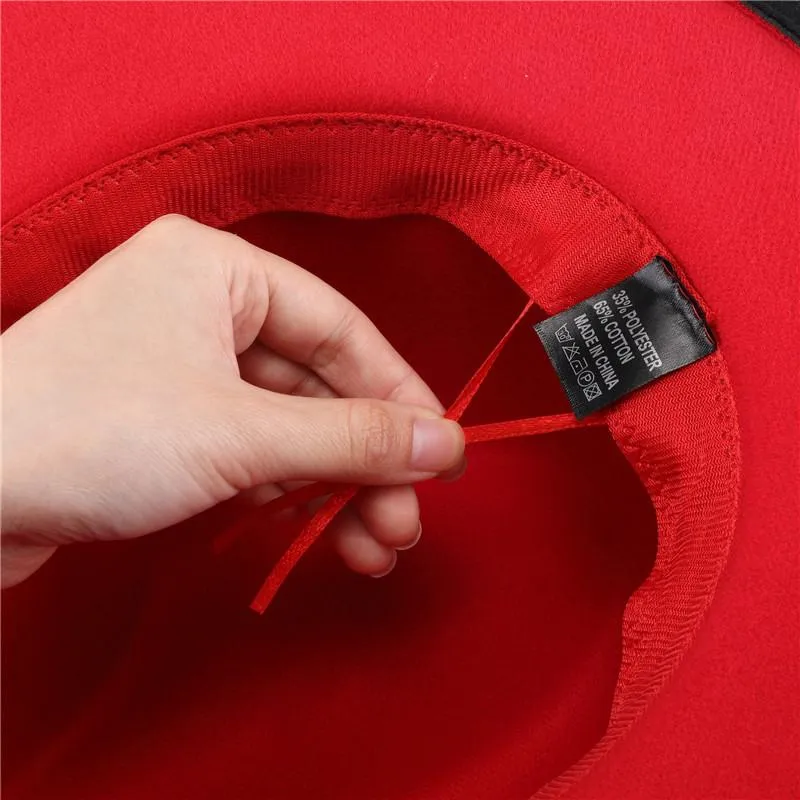 Chapeaux à large bord Jovivi Mode Deux Tons Fond Rouge Panama Trilby Cap Laine Feutre Fedora Chapeau Casual Jazz Pour Hommes FemmesWideWide Pros22224D