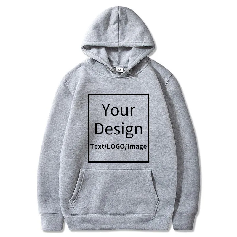 Anpassad hoodie Personlig student Casual Custom Printed Text DIY XS 3XL 220722