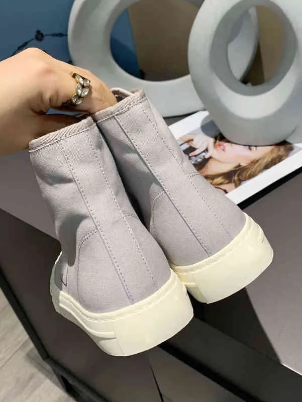 high top fashion personalized trendy shoes Korean flat bottomed outdoor round head lace up 2022 spring and summer casual shoes