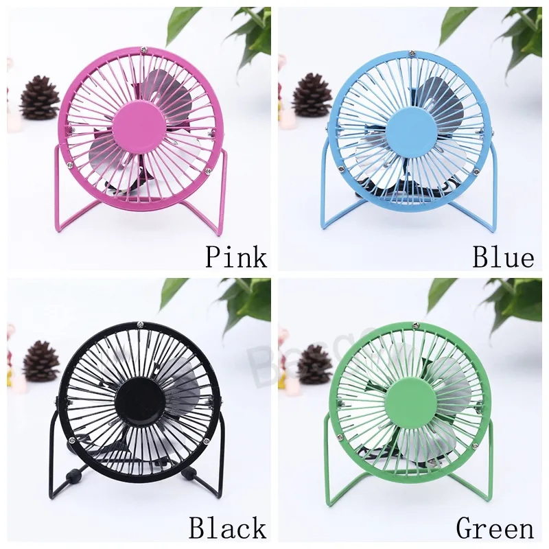 Mini USB Metal Desktop Fan With 360 Rotation Adjustable Cooling Fan Portable Office Household Traveling Mute Fans BH6228 TYJ