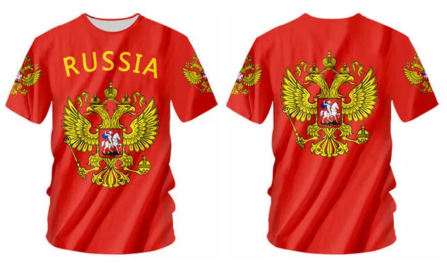 UJWI Novelty Russia Men Women T Shirt Flag Russian T shirt Unisex Summer Casual Plus Size 5XL Custom 3d Tee DIY Clothes 220712