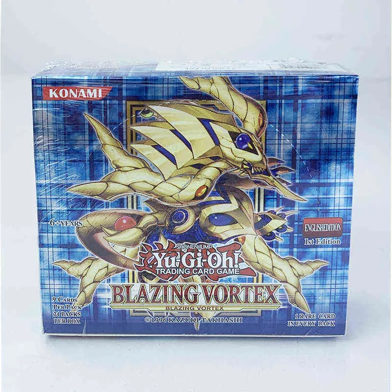 Yugioh Rare Flash Cards Yu Gi Oh Game Paper Cards Kids Toys Girl Boy CollectionChristmas stationery Gift G220311