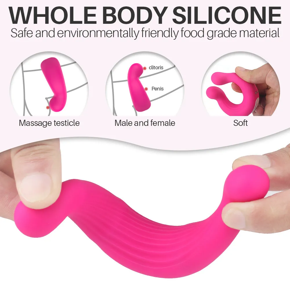 Vetiry Par Vibrator för penis trådlös fjärrkontroll kuk ring klitoris stimulering sexiga leksaker man 9 hastigheter