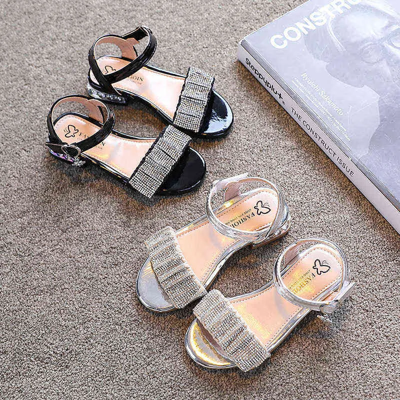 Сандалии для девочек для детской обувь летние детские розыгрышные стразы