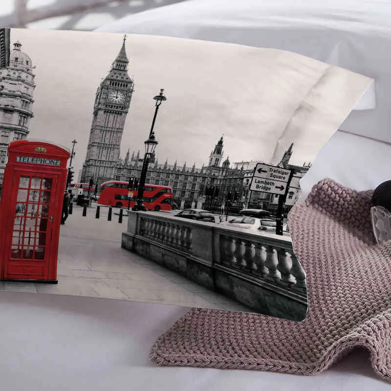London Tower Bridge Lifelike Design 3d Comforter Sets Bed Linen Set Quilt Cover Beddind Duvet King Size