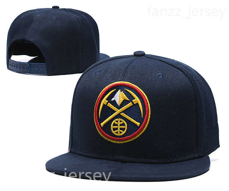 Adjustable Team Basketball Caps Jeff Green Bones Hyland Facundo Campazzo Sport Snapback Knitted Fitted Hats knitting Fitting Elast267H