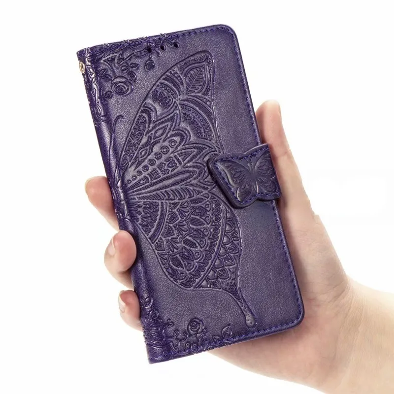 Mandala Vlinder Embossing Lederen Flip Wallet Case Zachte Telefoon Cover Case voor iPhone 13 12 Pro Max mini XR XS Max 8 7 Plus Voor Sa8148673