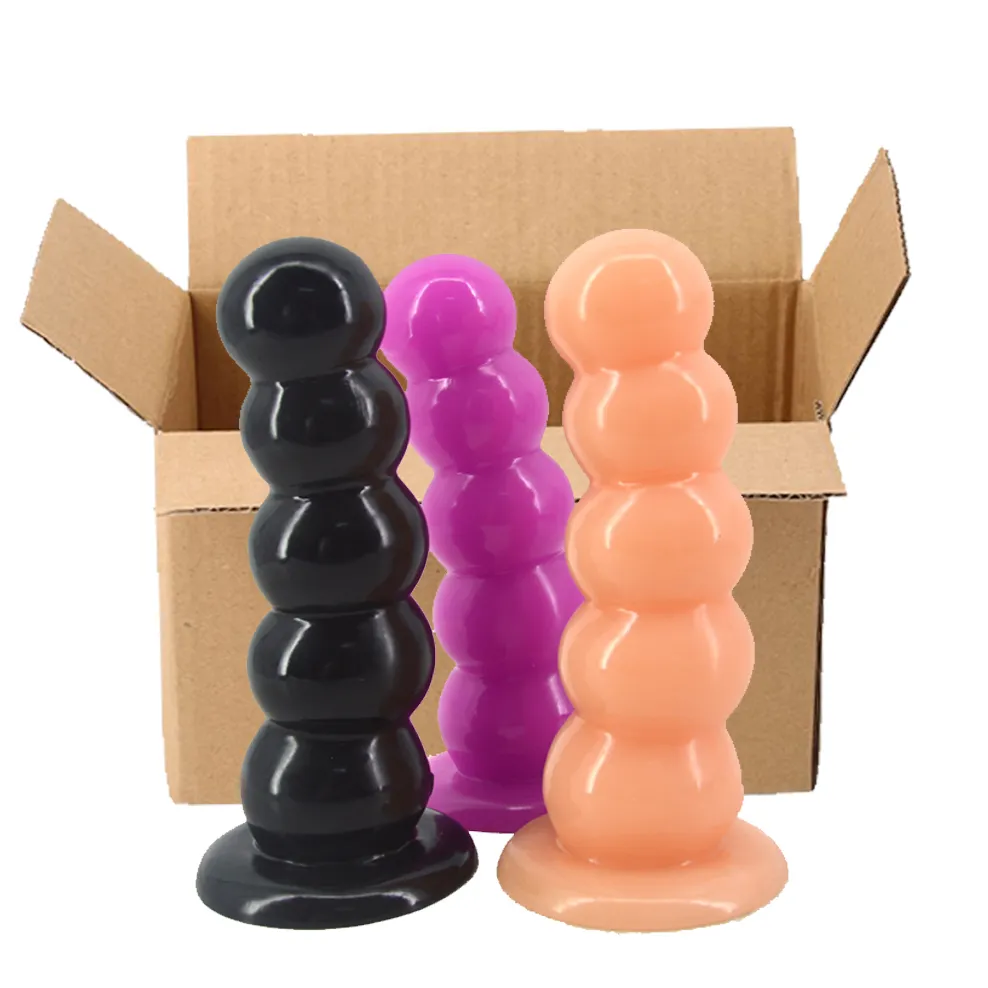 ビッグディルド強吸引ビーズアナルボックスパックバットプラグボール女性のためのセクシーなおもちゃ大人の製品ショップ