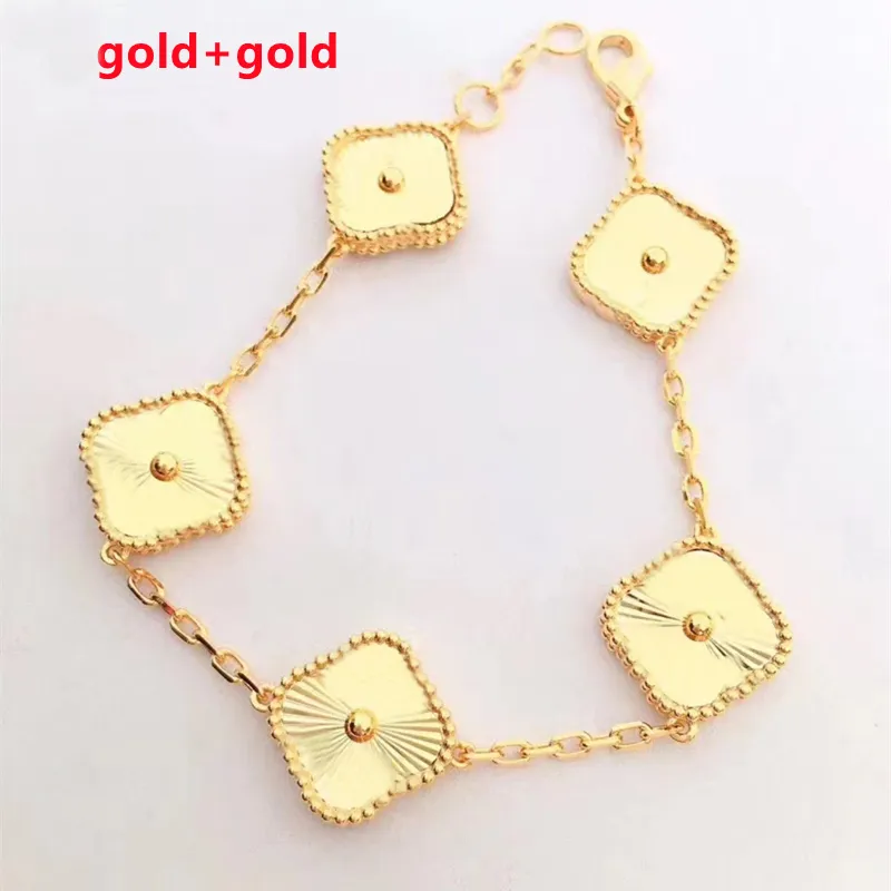 Collier pendentif 4 trèfle à quatre feuilles colliers bijoux de créateur femmes bracelet boucle d'oreille en or 18 carats agate coquille nacre Bl324N
