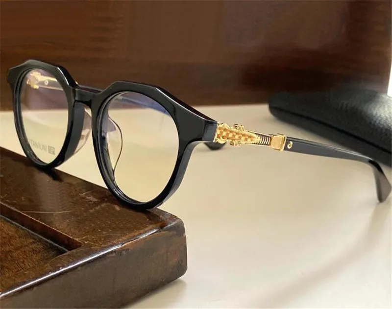 Novos óculos ópticos MUFFIN design óculos placa redonda quadro vintage estilo simples lente clara qualidade superior com caso transparente eyeg262F