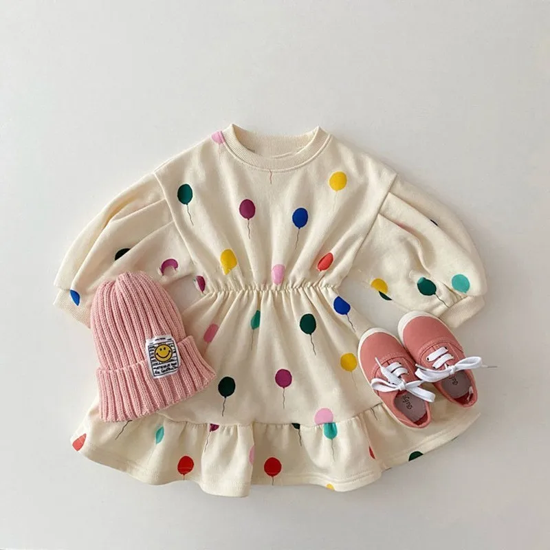 Peuter babykleding sets voor babyjongens set ballon sweatshirt+broek outfit kinderen kostuum herfst winter 220507