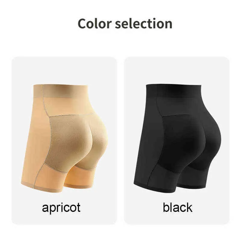 Padded Butt Lifter Hip Pads Enhancer Body Shaper Control Panties Shapewear High Waist Trainer Dress Panty Seamless Booty Lifter L220802