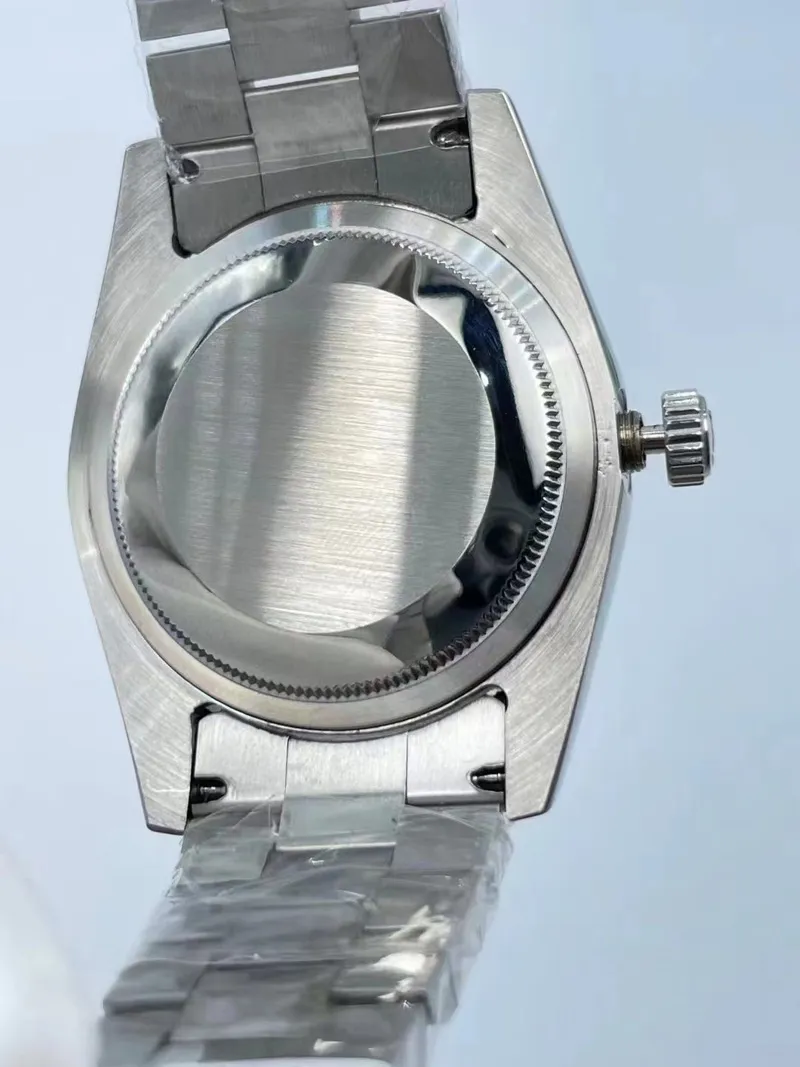 WatchSC - 36 mm Watch Automatyczne mechaniczne damskie ramki stali nierdzewnej Diamentowe zegarki dzień