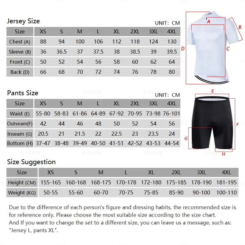 Men Cycling Jersey White Clothing Quick Dry Bicycle Short Sleeves MTB Mallot Ciclismo Enduro Shirts Bike Clothes Uniform 220614