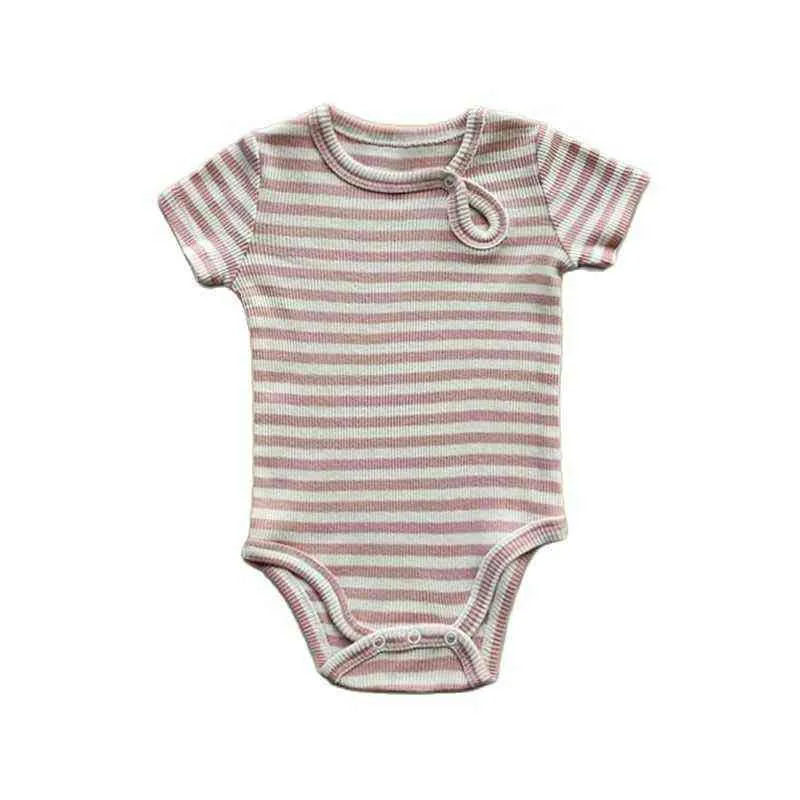 Nyfödda Rompers Summer Baby Boy One-Piece kläder Spring Cotton Baby Girl Bodysuit New Born Onesies G220517