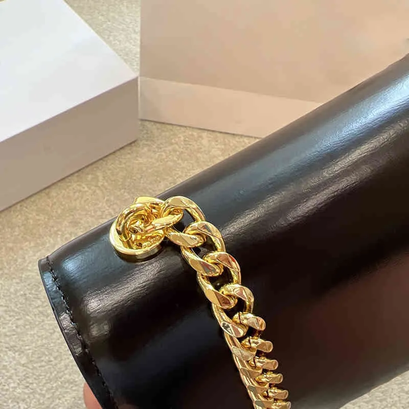Bolsas de noite bolsa feminina bolsa clássica shouder bolsas de shouder designer luxury couro mini -tote moda cadeia mensageiro crossbody saco 220711
