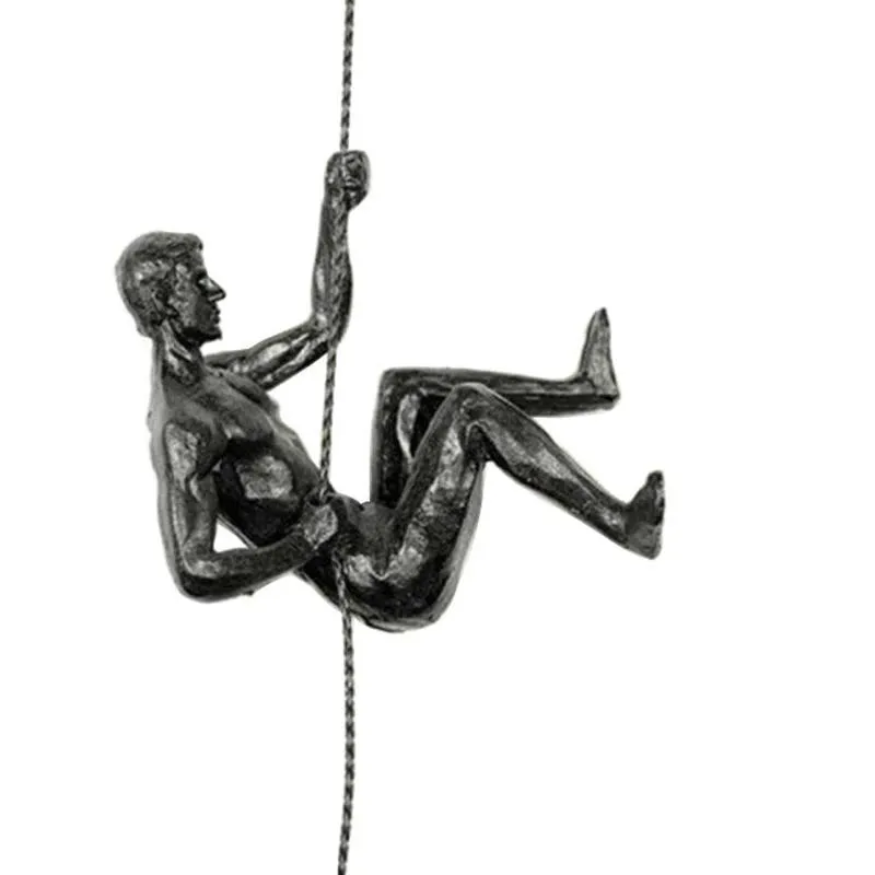 The Climber People Kunstharz-Mann, Wandbehang, Dekoration, Industrie-Stil, Kunstskulptur, Figuren, Statue, kreativ, 220706