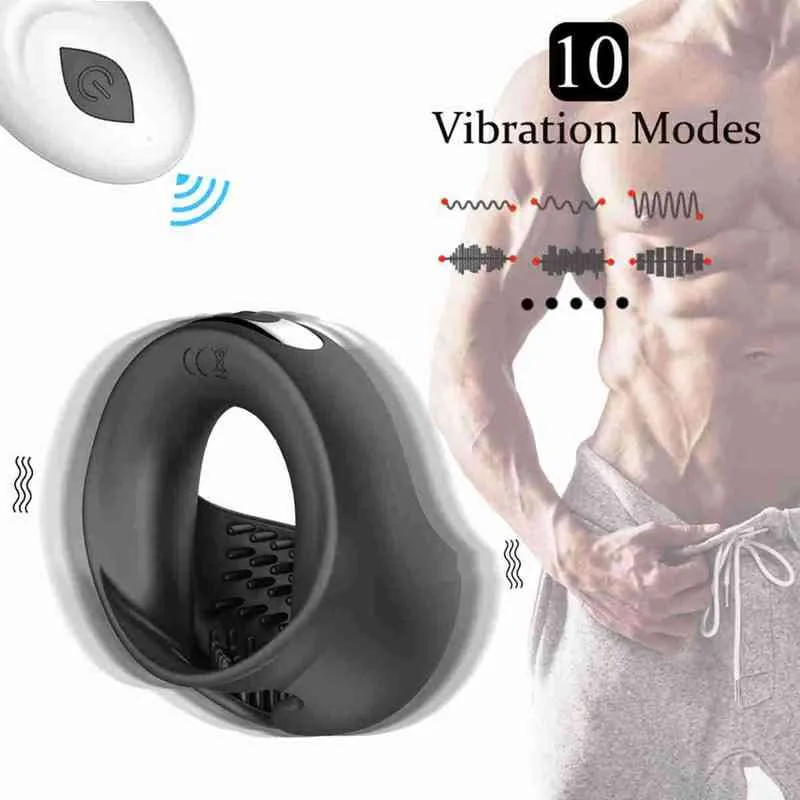 Nxy cockrings pik ring testikel vibrator voor mannen masturbator vertraagde ejaculatie paar s sexy speelgoed voor penis sex shop 220505