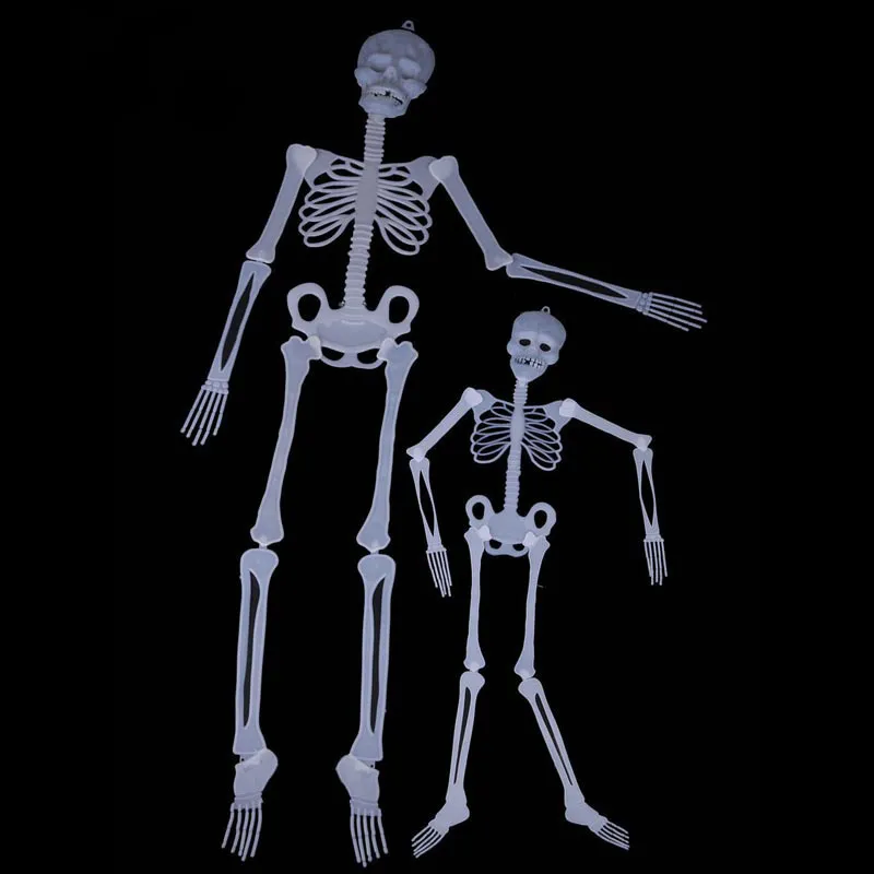 150CM Scary Halloween Hanging Decoration Luminous Skull Skeleton