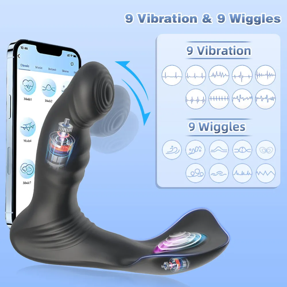 Dual-motor Prostaat Massager Swingende Anale Plug sexy Speelgoed Slimme Verwarming App Controle Mannelijke Masturbator Butt Toys voor Man