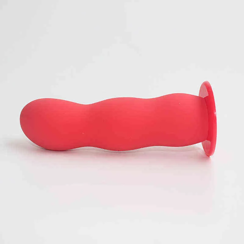 Nxy Dildos Dongs Секс-игрушки Лесбийский страпон Dong 49 дюймов Красный силиконовый реалистичный анальный или вагинальный ремешок на фаллоимитаторах Продукты секса 2204263937839