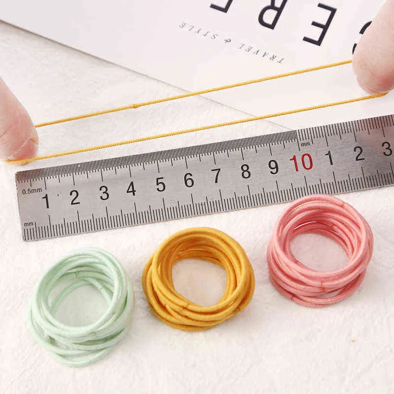 3 CM Girls Elastic Hair Bands Rubber Band Scrunchies Headband Ponytail Holder Gum For Hair Kids Hair Accessories AA220323