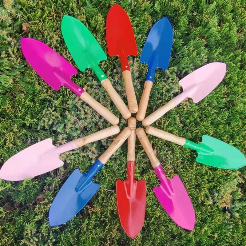 Mini Gardening Shovel Wood Handle Garden Planting Spade Children