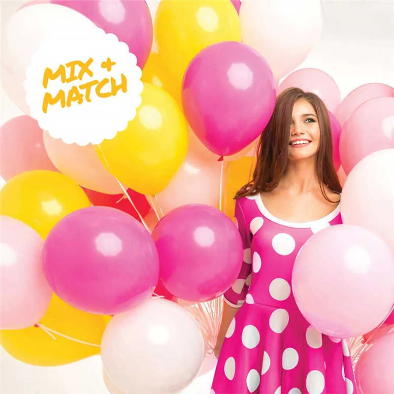 Ballons en Latex de 10 pouces, 500 pièces, décorations de fête d'anniversaire pour adultes, de mariage, à hélium, pour fête prénatale, Halloween, noël