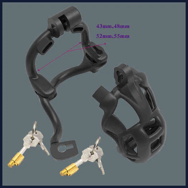 Erotica vuxna leksaker 2022 Ny Cobra - Terminato Dual Lock Design Chastity Lock Breattable Male Sex Toys Chastity Device Penis Chastity Cage Sex Shop 220507