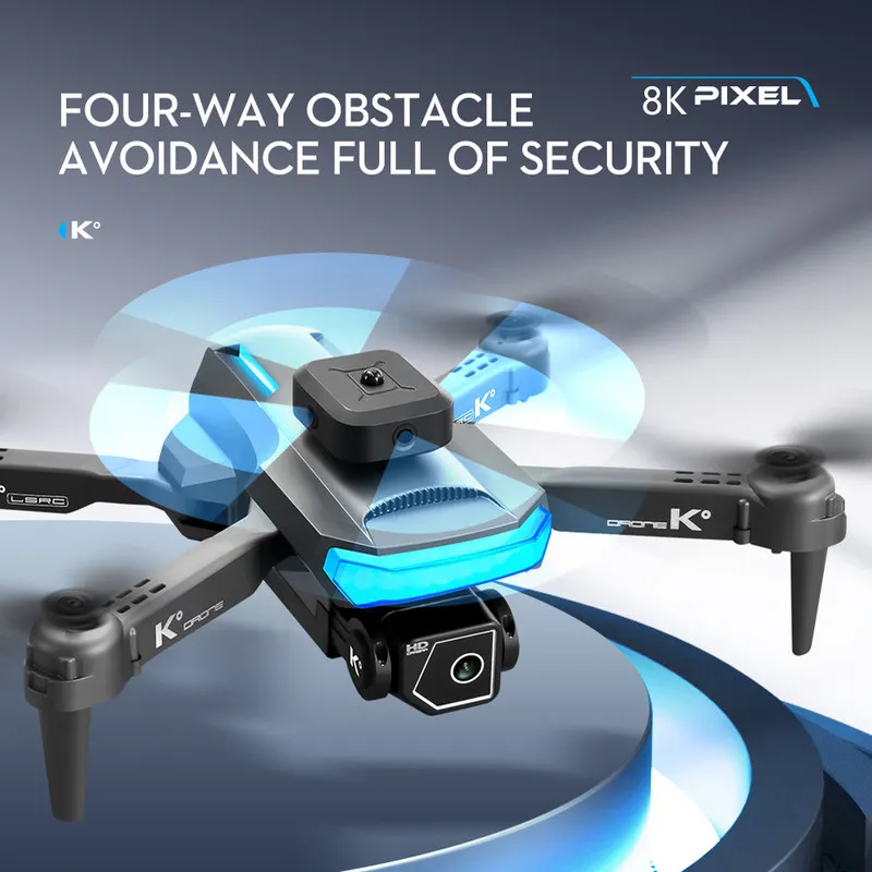 Intelligent Uav Profession XT5 RC Drone 360 Degrees Obstacle Avoidance 8K FPV WIFI Optical Flow Dron Fpv Dual Camera Follow Me Quadcopter 220830