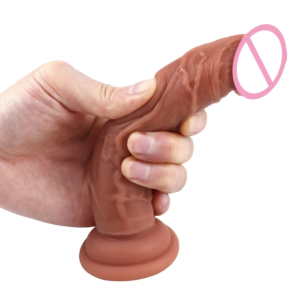 Pênis realista sensação de pele ventosa vibrador silicone sexyy brinquedos didlos para mulheres masturbadores dilldo gode apenas adulto sexy7078640