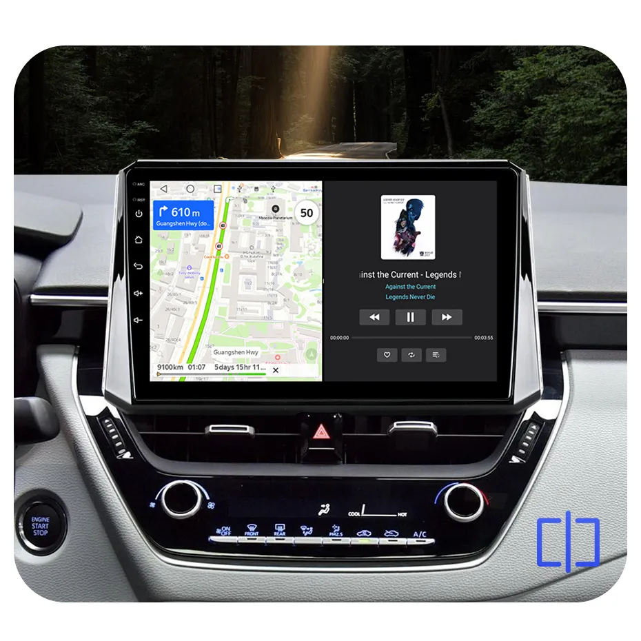 カーマルチメディアスマートボックスカープレイAIボックスプレーヤー4G 64G Android 10 Auto O Navigation for VW Ford More4840003