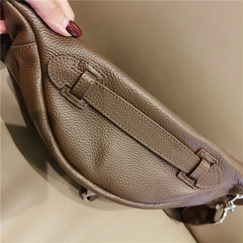 Briggs Mash Design Damskie torebki 100% oryginalna skórzana torba na poduszkę swobodne vintage damskie torby na ramię czarna kawa 220810