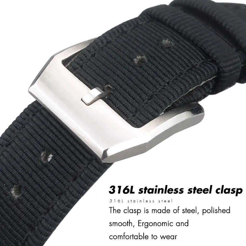 21mm 22mm 20mm Hoge Kwaliteit Nylon Canvas Lederen Horlogeband Horlogeband Voor IWC LE PETIT PRINCE Big PILOT Spitfire Accessoires 2207207J
