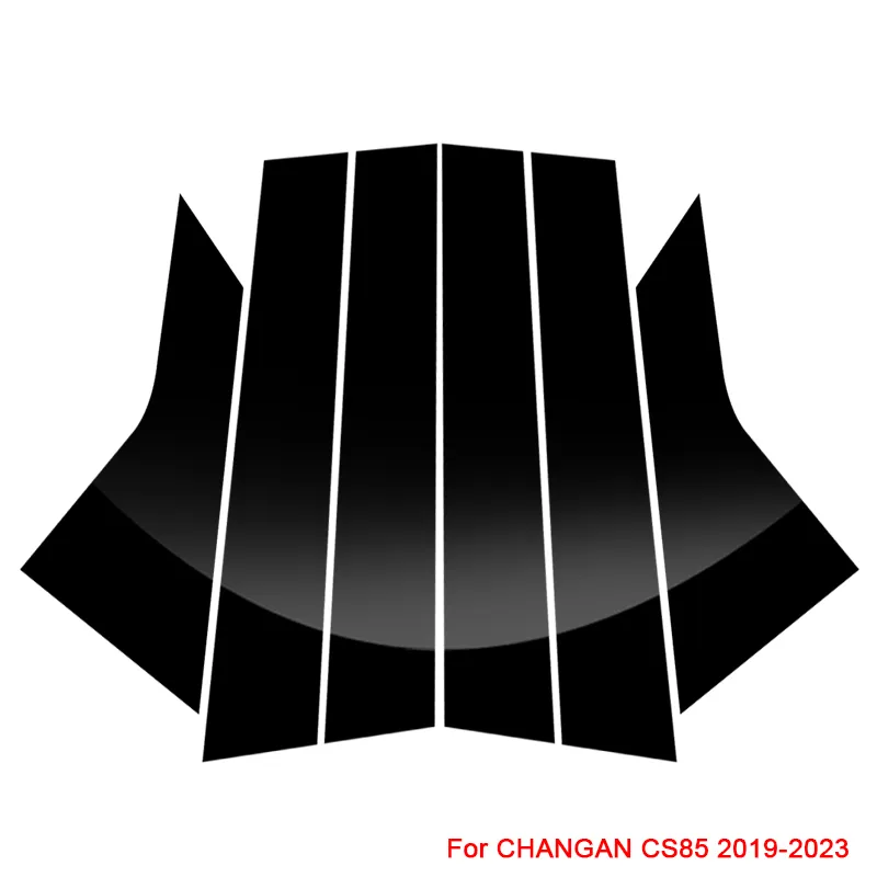 Car Window Center Pillar Sticker PVC Trim Anti-Scratch Film For Changan CS75 PLUS CS85 CS95 2018-Present Auto Accessories