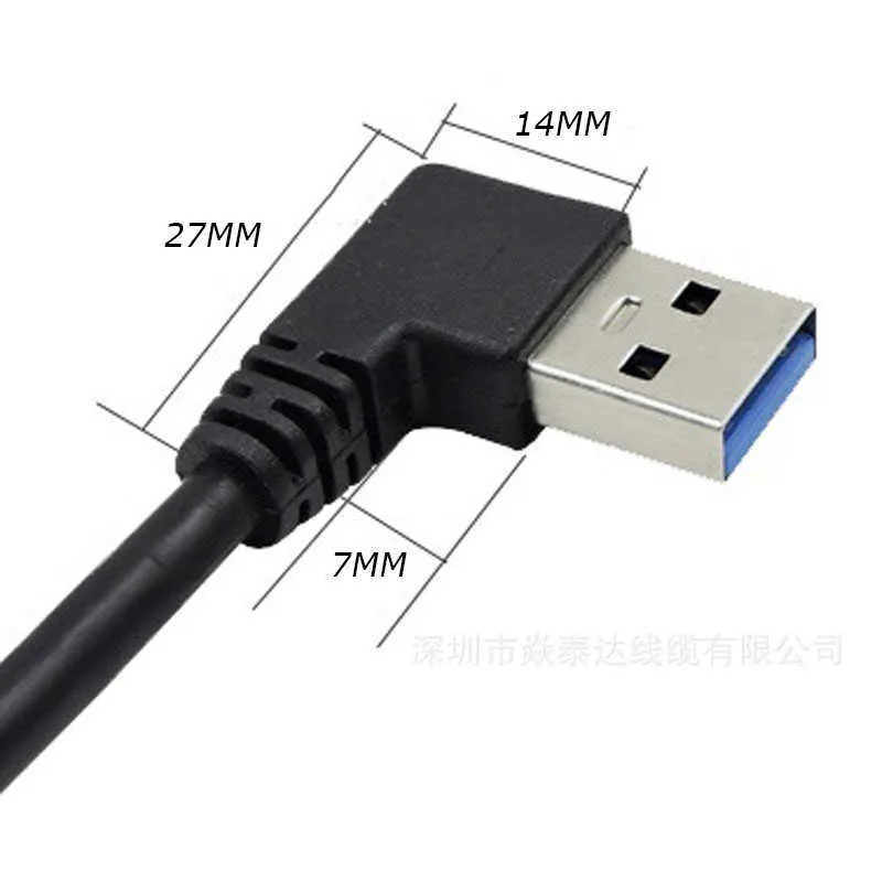 30CM 90 Grad USB 3.0/2,0 Männlich zu Weiblich Adapter Kabel Winkel Verlängerung Extender 5Gbps schnelle Übertragung Links/Rechts/Oben/Unten