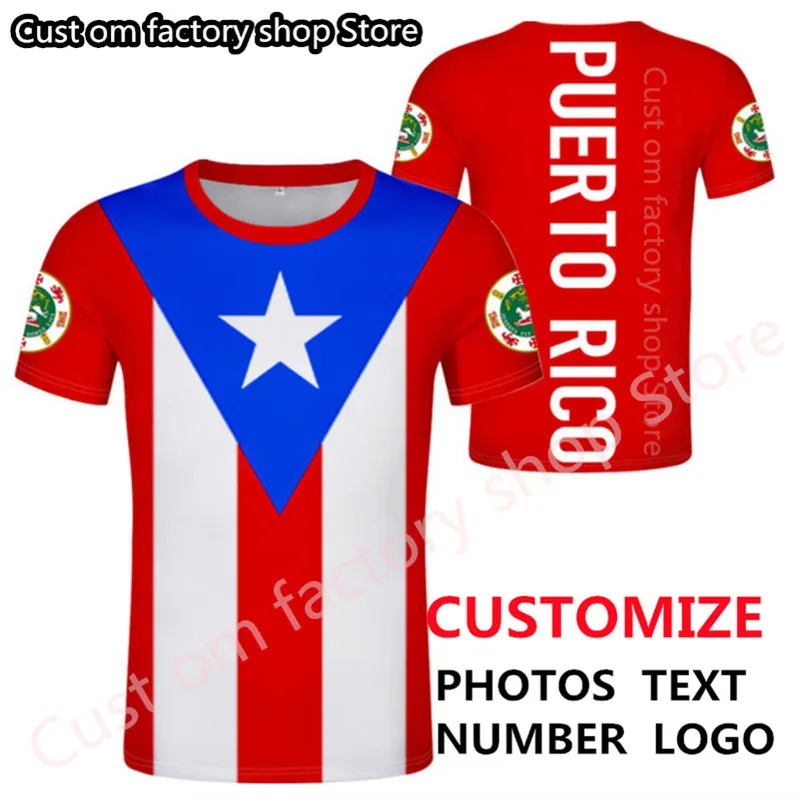 PUERTO RICO t shirt diy free custom made name number Men women Joker Face Fashion Loose O neck Summer Mens Clothes 220616