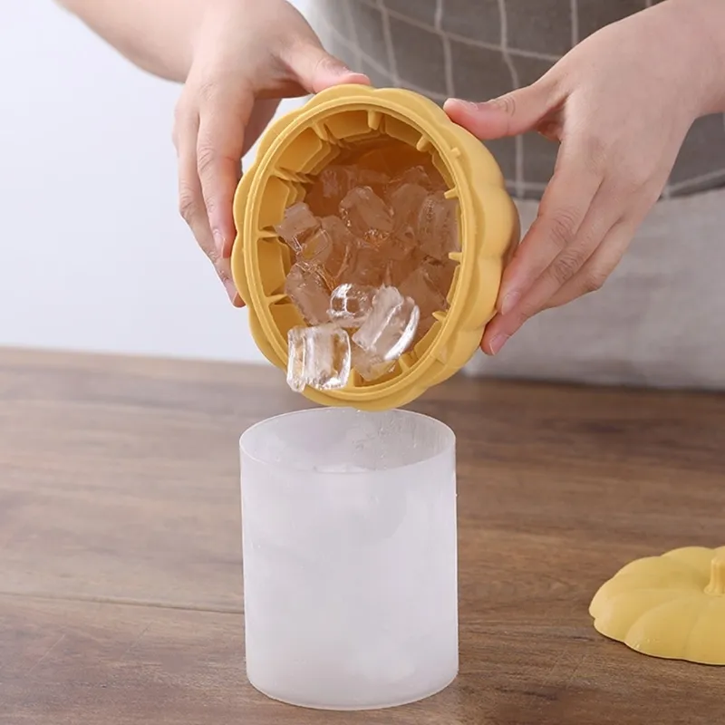 Cubo de hielo de doble capa en forma de calaba