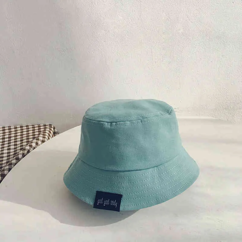 Printemps été bébé chapeau bonbons couleurs sauvage bébé garçon fille seau chapeau mignon enfants chapeau de soleil en plein air infantile enfant en bas âge enfants casquettes de plage Y22268E