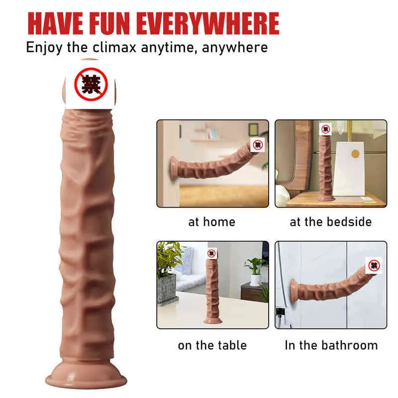 Nxy Dildos Soft Imitation Penis Sm Masturbationsgerät Weiblich Falsches Erwachsenes Sexspielzeug 220607