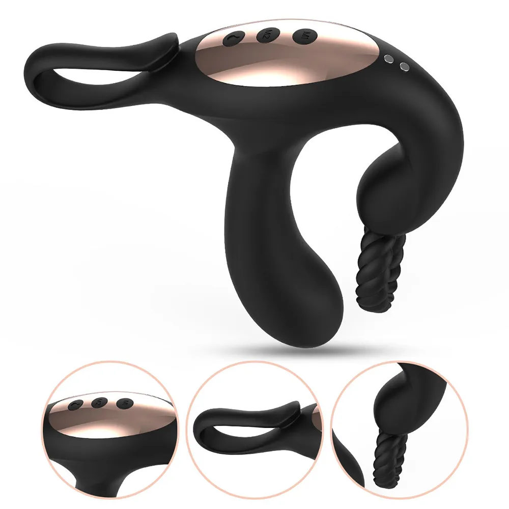 VETIRY 10 velocità vibratore massaggio prostatico silicone giocattolo anale sexy uomo butt plug prodotti la masturbazione maschile