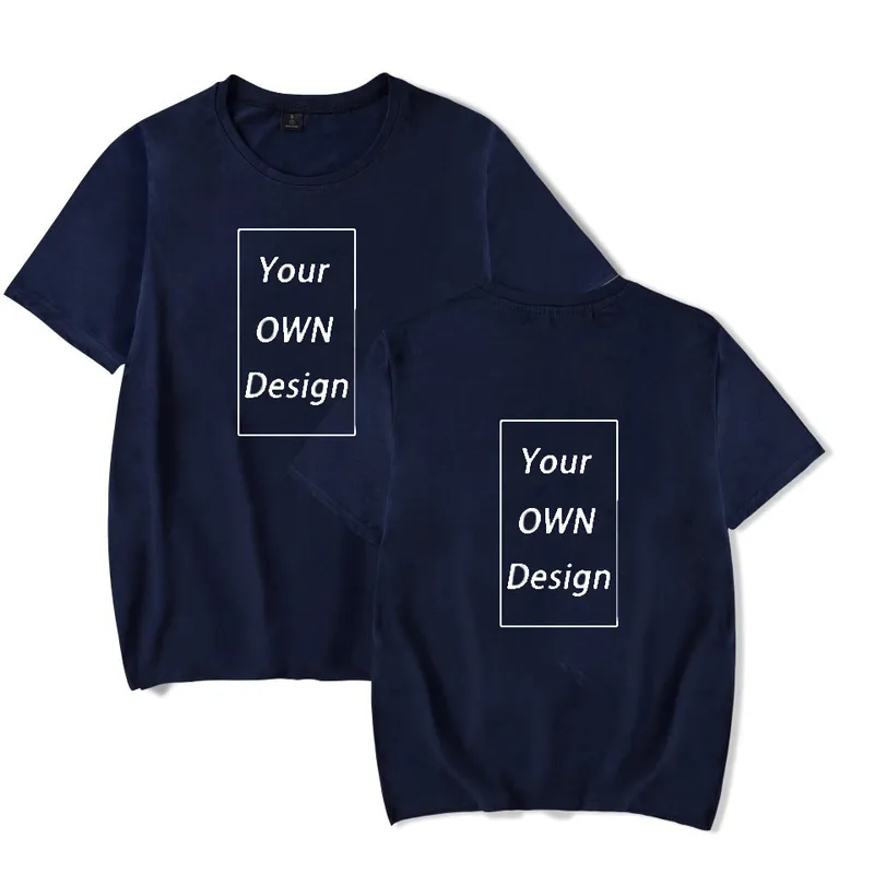 Hommes / Femmes T-shirts en coton personnalisés DIY Texte Image Impression Vêtements de haute qualité Lâche Oversize Casual Sweatshirts 5 couleurs 220609