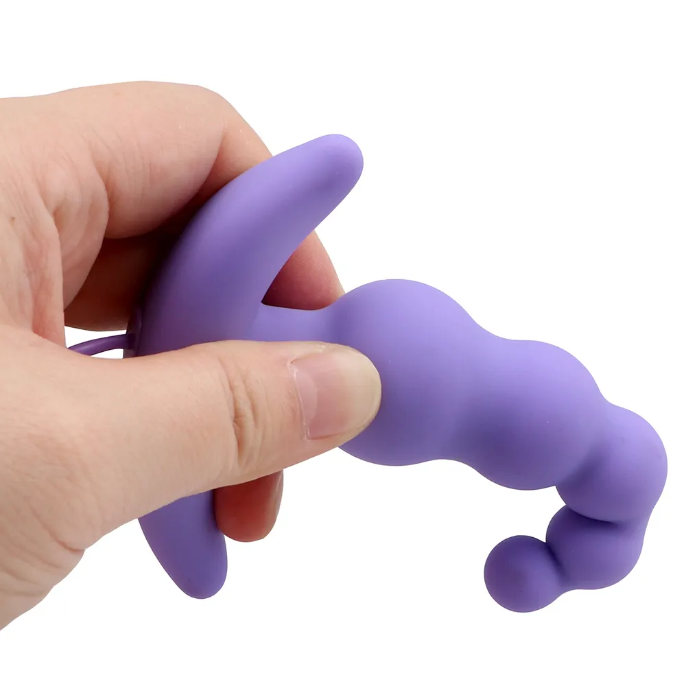 10 Speeds Anal Plug Vibrator Male Prostate Massager Female Masturbation Vibrating Beads Remote Control sexy Toy