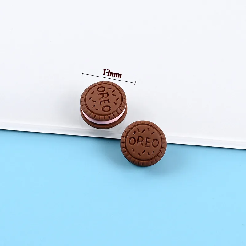 Mini Cute Simulation Candy Biscuits Donuts Flat Back Resin Kawaii Fake Food Craft DIY Hair Accessories Phone Case Decor 220426