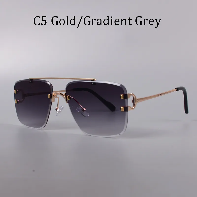 Fio c designer diamante corte óculos de sol dos homens tons para mulheres marca luxo vintage óculos de sol 2203175014250