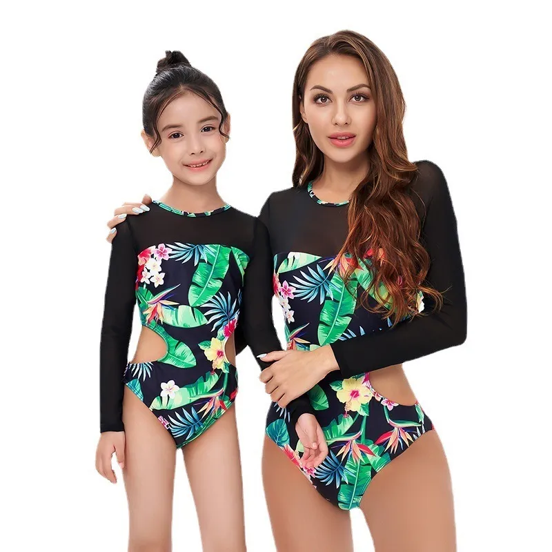 Dopasowane stroje rodzinne Ladies Bikini Dziewczyna Swimsuit Ustawia plażewkę dla dzieci, jeśli potrzebujesz 2 strój kąpielowy, proszę zamówić 2 220425