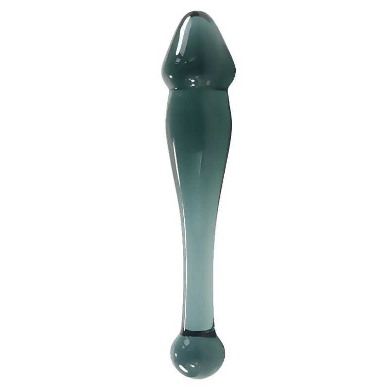 Crystal Glass Dildo Anal Plug G Spot Stimulator Sexiga leksaker för vuxen Masturbator Woman Dilator Penis Dildos Women