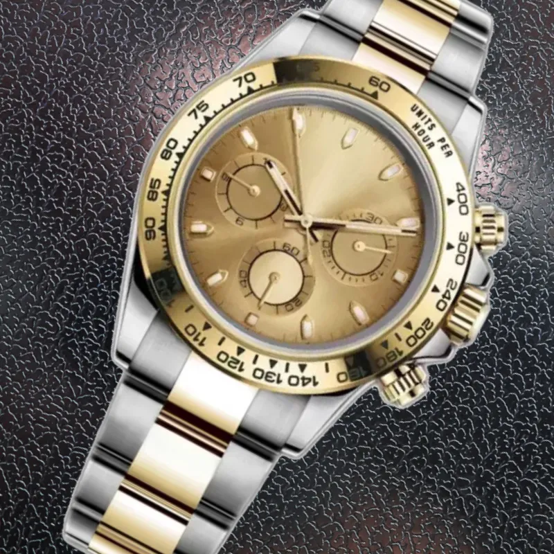orologi di lusso uomo 40MM Movimento automatico orologio Meccanico Orologi d'oro uomo nuovi regali puliti blu ghiaccio di design