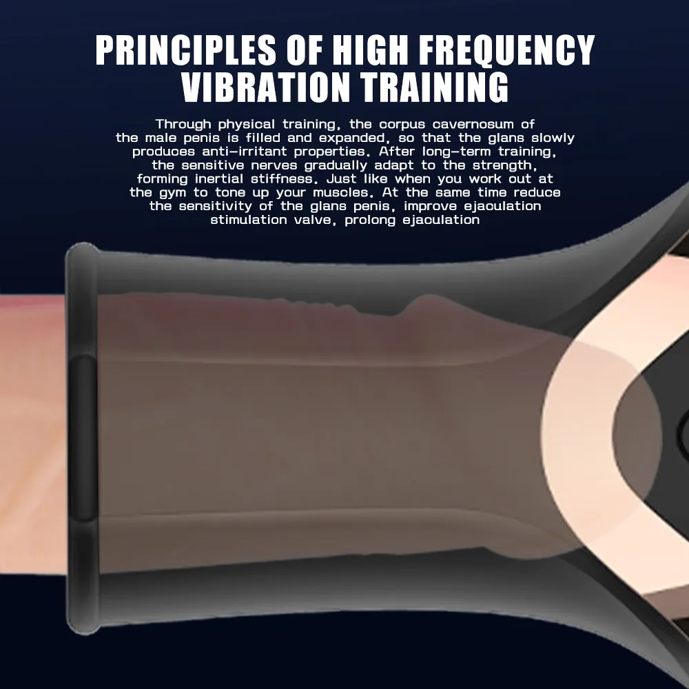New Penis Vibrators Delay Glans Trainer Male Masturbator Vibrator Automatic sexy Stimulate Massager Toys for Men